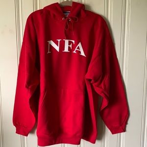 Norwich Free Academy (High School in CT) Red Hoodie Size XXL New